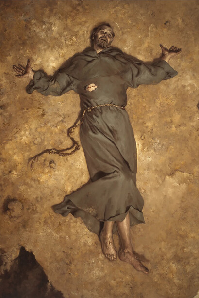 Giovanni Gasparro, San Francesco d’Assisi riceve le stimmate. Courtesy of the Monumental Complex of the Pilotta