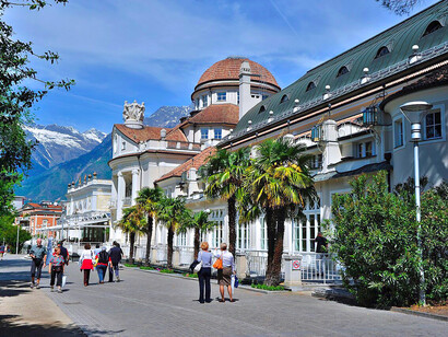 Kurhaus in Meran, die zweitgrößte Stadt Südtirols, Italien