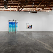 Christine Tien Wang and Rachel Youn, Factory doomscroll, exhibition view. Courtesy of Night Gallery