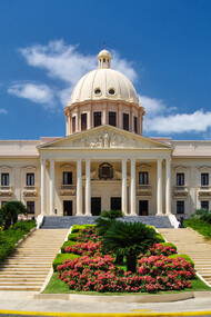 The beautiful Palacio Nacional in Santo Domingo, Dominican Republic, the building that houses the offices of the President and Vice President, stands as a symbol of democratic stability and progress in the Caribbean