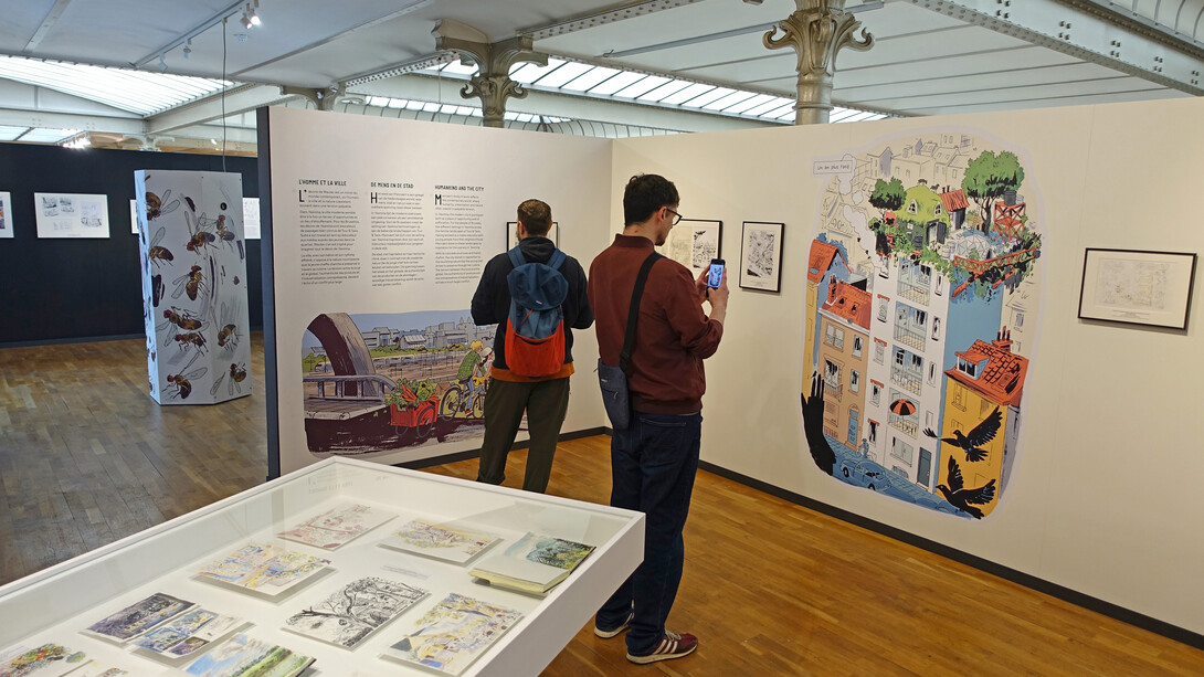 The nature of Wauter Mannaert, exhibition view. Courtesy of Comic Art Museum 