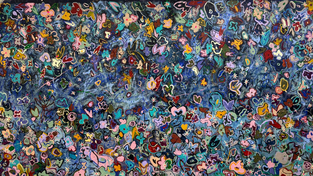 Kinda Adly, Your presence in every brushstroke, 2025. Courtesy of Safarkhan Art Gallery