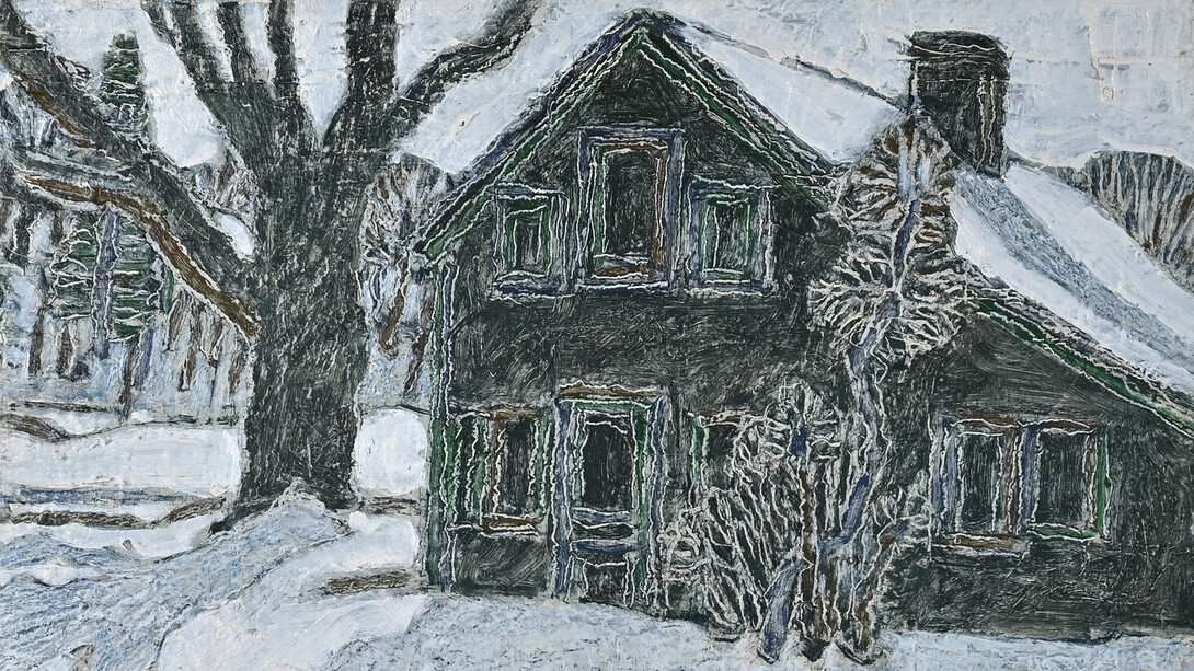 David Milne, Black house and tree (detail), 3 March 1922. Courtesy of Mira Godard Gallery