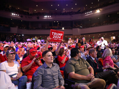 A “Chase the Vote” rally held at Dream City Church in Phoenix, Arizona, USA