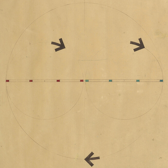 Gianni Colombo, Progetto Roto-optic detail), 1967, mixed media on paper, 35.5 x 69 cm