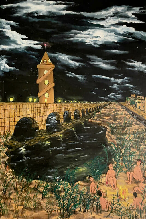 Essam Alaa, The knife and the apple. Courtesy of Mashrabia Gallery Of Contemporary Art