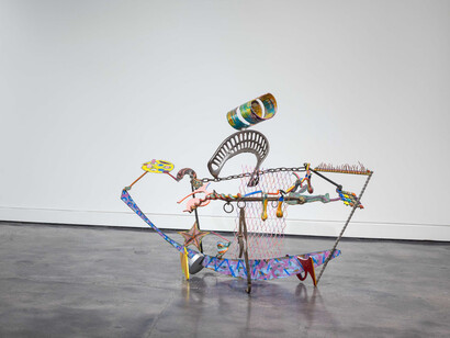 Nancy Graves, Archaea, exhibition view. Courtesy of Locks Gallery