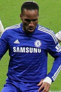 Didier Drogba durante un partido entre Chelsea y Everton, 11 de febrero de 2015