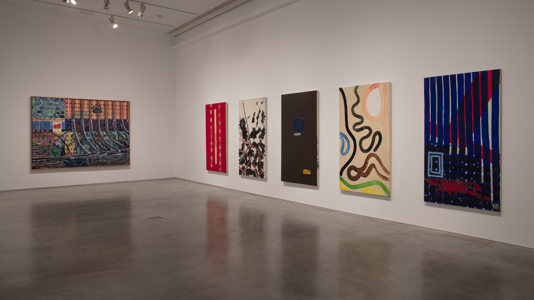 Juan Uslé, Ese barco en la montaña, vista de exhibición. Cortesía del Museo Reina Sofía