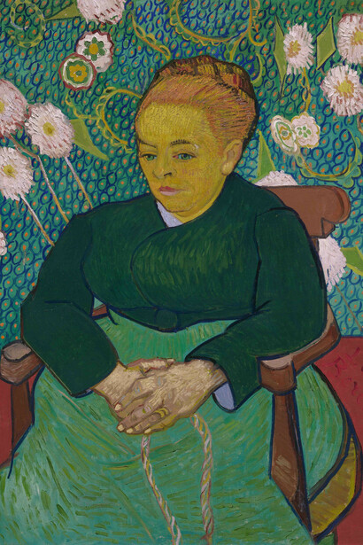 Vincent van Gogh, Lullaby: madame Augustine Roulin rocking a cradle (La Berceuse) (detail), 1889. Courtesy of Van Gogh Museum 