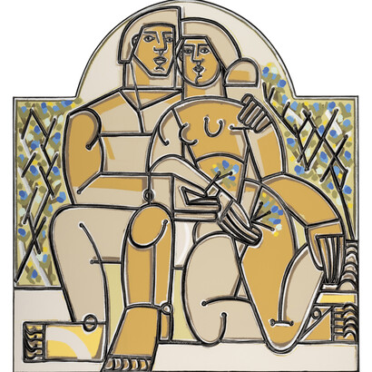 America Martin, Lovers: Homage to Picasso's lovers (detail), 2025. Courtesy of Wally Workman Gallery