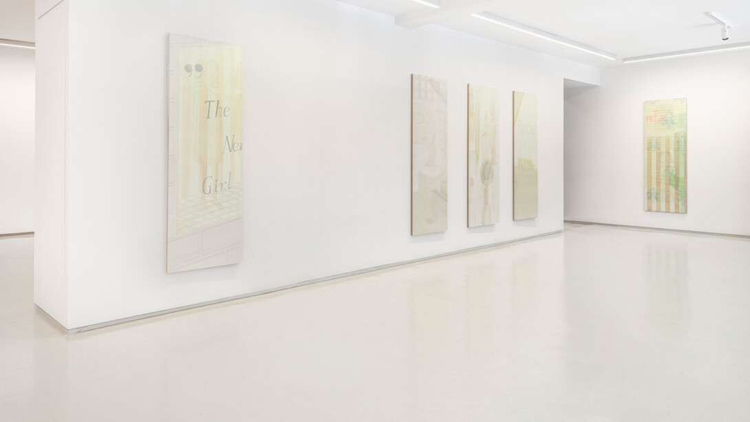 Weronika Guenther, Prada blue, exhibition view. Courtesy of Galeria Monopol