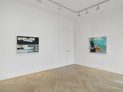 Eric Fischl, Couples, exhibition view. Courtesy of Skarstedt Gallery