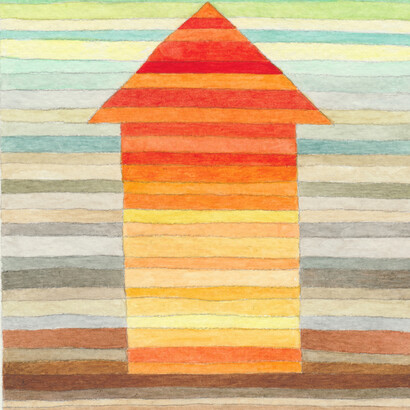 Lower to Higher, watercolour, 16 x 12 cm, Mark Weighton 2022