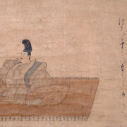 National treasure of Japan the red and white plum blossoms. Courtesy of Moa Museum of Art