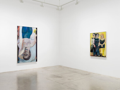 Danielle Orchard, Borrowed chord, vue de l'exposition. Avec l'aimable autorisation de Perrotin