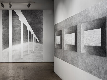 Kate Teale, Vanishing points, exhibition view. Courtesy of Smack Mellon. Photo by Etienne Frossard