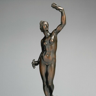 Giambologna, "Fortuna", escultura de bronce, primera mitad del siglo XVII