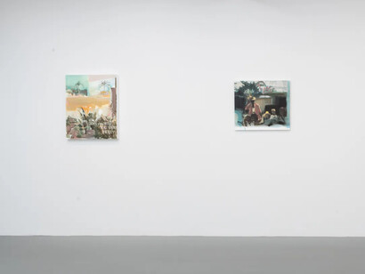 Hilmi Johandi, Destination image, exhibition view. Courtesy of Ota Fine Arts