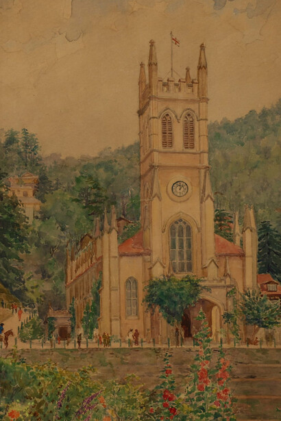 Leckney, The Simla church. Courtesy of Dhoomimal Gallery
