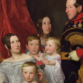 Ferdinand Georg Waldmüller, Gierster family portrait (detail), 1838. Courtesy of DomQuartier Museum