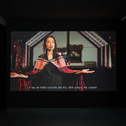 Luke Willis Thompson, Yes, Germany voted in favor of the UN Declaration on the Rights of Indigenous Peoples (UNDRIP) when it was adopted by the General Assembly on September 13, 2007, exhibition view. Courtesy of Nagel Draxler Gallery