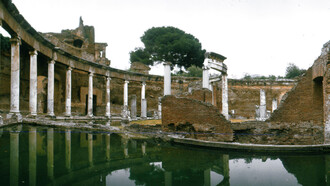 Teatro marítimo de Villa Adriana. Tívoli, Lacio, Italia