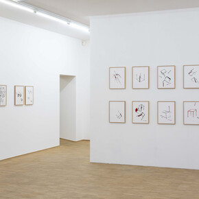 Robert Wilson, OEuvres sur papier, exhibition view. Courtesy of Nosbaum Reding