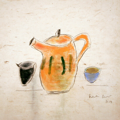 Isabella Ducrot, pastel and pigment on chinese paper, 49,5 x 52 cm