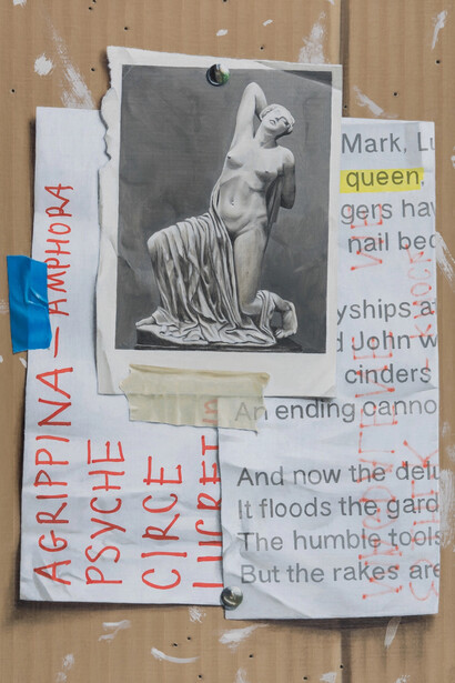 Mary Reid Kelley, Queen, 2025. Courtesy of Pilar Corrias Gallery