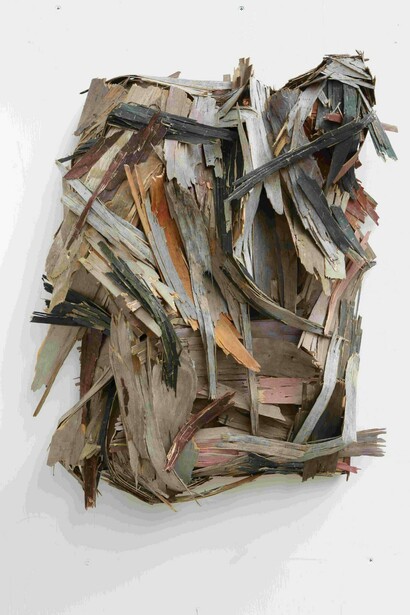 Henrique Oliveira, Xilempasto 16, 2022. Avec l'aimable autorisation de la Galerie Vallois