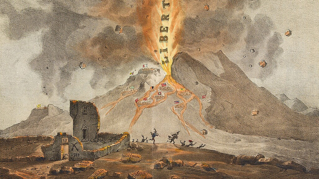 Auguste Desperet, Dritter ausbruch des vulkans von 1789 (detail), 1833. Mit freundlicher genehmigung der Hamburger Kunsthalle