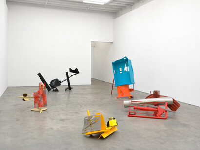 Peter Bradley, Ten sculptures, exhibition view. Courtesy of Karma Gallery