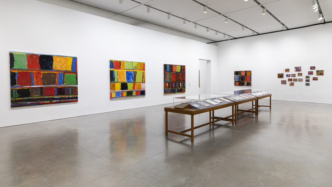 Stanley Whitney, How high the moon, exhibition view. Courtesy of Institute of Contemporary Art, Boston