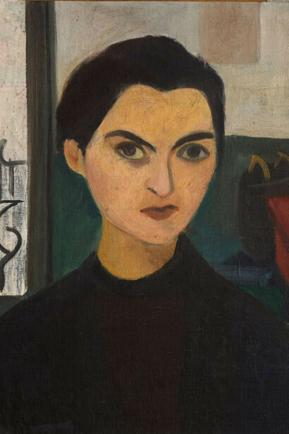 Maria Helena Vieira da Silva, Autoportrait (Autorretrato) (detalle), 1930. Cortesía del Guggenheim Museum Bilbao