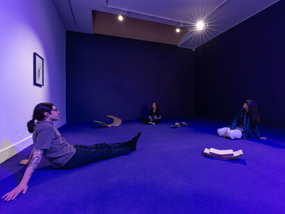 Santiago Díaz Escamilla, Nunca fue solo aquí (era, ya en otra parte), vista de exhibición. Cortesía de Casas Riegner