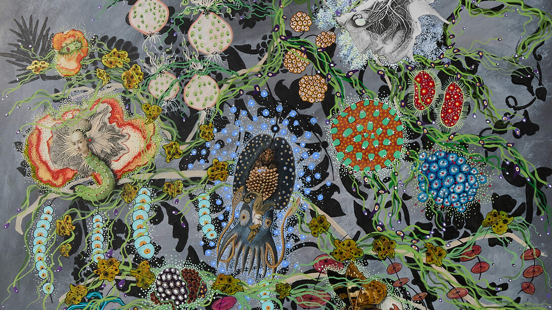 Bunny Tobias, With cheek to forest floor (detail), 2024. Courtesy of form & concept gallery