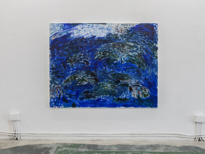 Miguel Marina, De lado, vista de exhibición. Cortesía de Galería Nordés