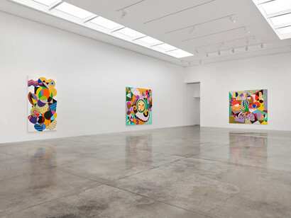 Beatriz Milhazes, Além do horizonte (Beyond the horizon), exhibition view. Courtesy of White Cube 