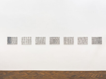 Ian Hamilton Finlay, Fragments, exhibition view. Courtesy of Galerie Hubert Winter