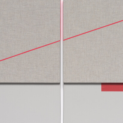 Jennie C. Jones, Fractured crescendo, red rest (detail), 2020. Courtesy of National Gallery of Canada