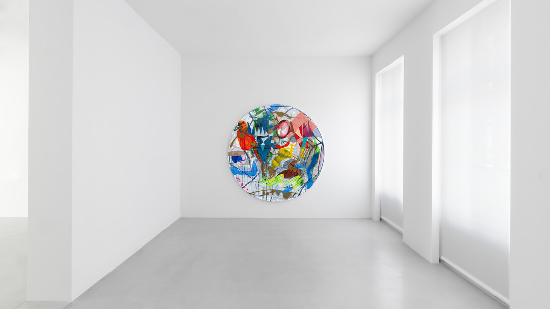 Charline von Heyl, exhibition view. Courtesy of Xavier Hufkens Gallery