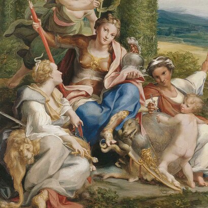 Correggio, "Allegoria della Virtù", dettaglio, 1531 circa, Parigi, Museo del Louvre, Francia