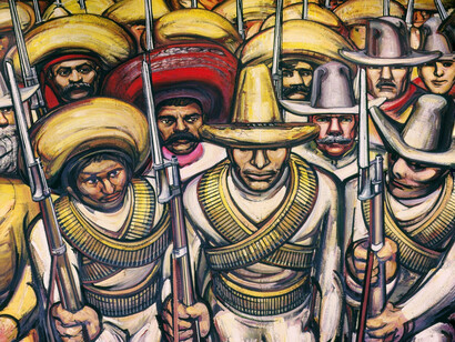 David Alfaro Siqueiros, Del porfirismo a la Revolución (1957–1966, detalle)