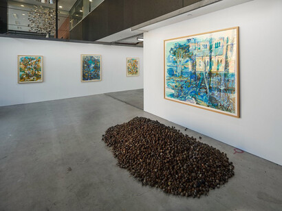 Antony Muia, Warm trees, exhibition view. Courtesy of Art Collective WA