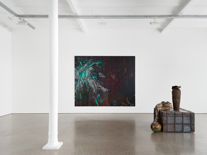Erica Mahinay, Evaporation ceremony, exhibition view. Courtesy of Galerie Greta Meert
