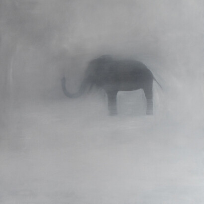 Alberto Zamboni, Annibale, cm 100 x 100, olio su tela, 2012