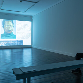 Carlos Alfonso, Shapes of visions that fly at night, vista de exhibición. Cortesía de Casas Riegner