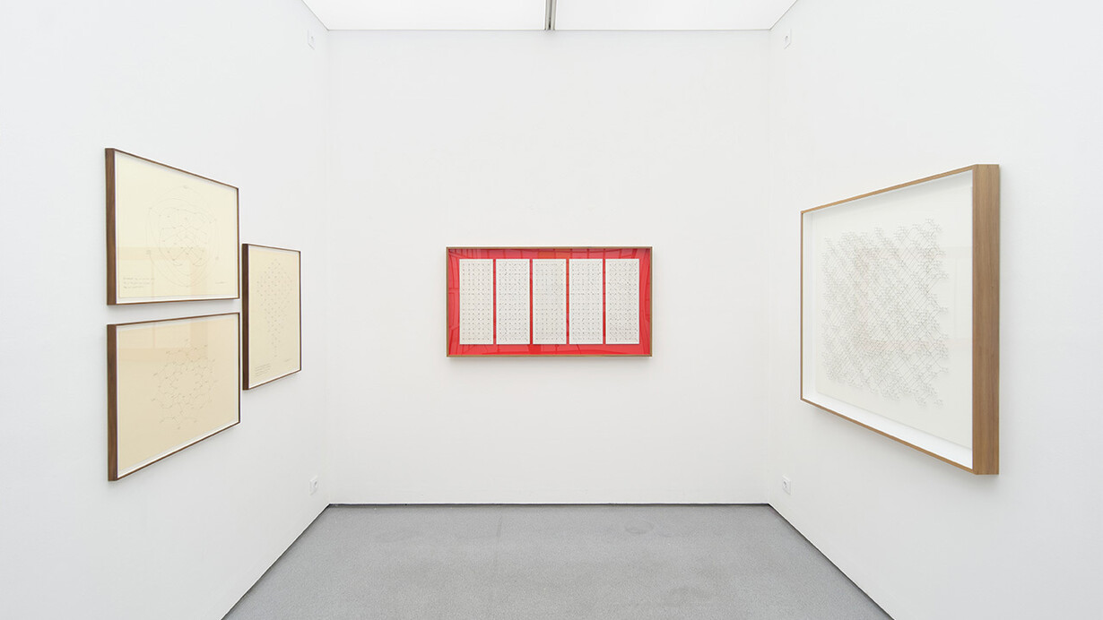 Esther Ferrer, Isidoro Valcárcel and Tom Johnson, In an infinite ocean of numbers, sink or swim in logic, exhibition view. Courtesy of 1 Mira Madrid 