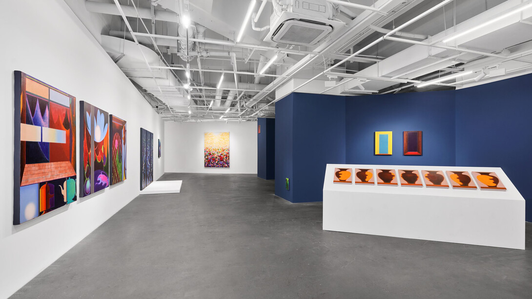 Jin Haofan, Riverbed, exhibition view. Courtesy of Vanguard Gallery